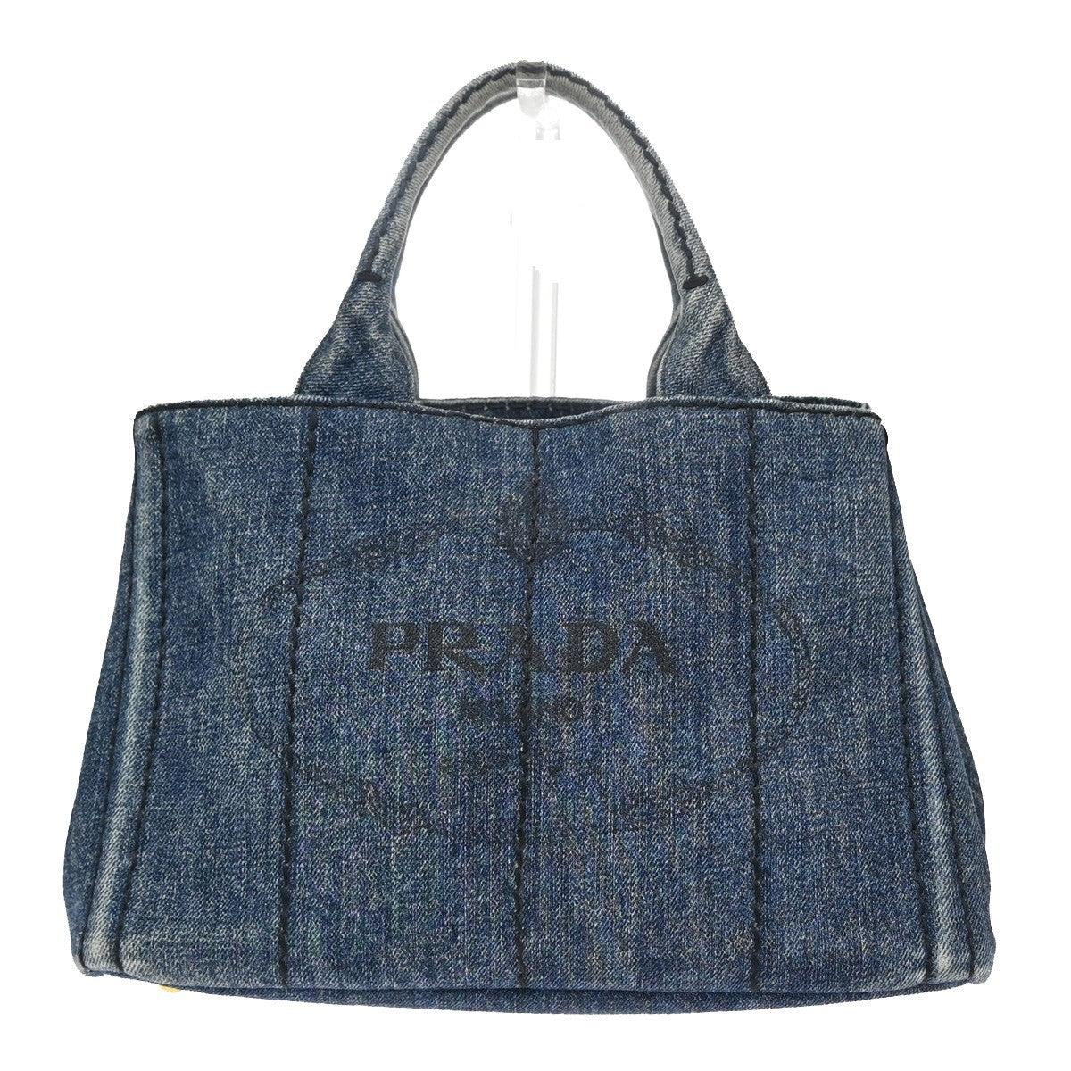 Prada Canapa Open Tote Denim