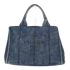 Prada Canapa Open Tote Denim