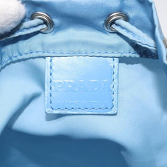Prada Drawstring Wristlet Bucket Bag Tessuto