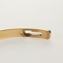 Hermes Kelly Bracelet 18K Yellow Gold and Pave Diamonds