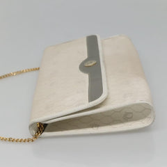 Christian Dior Vintage Honeycomb chain Canvas