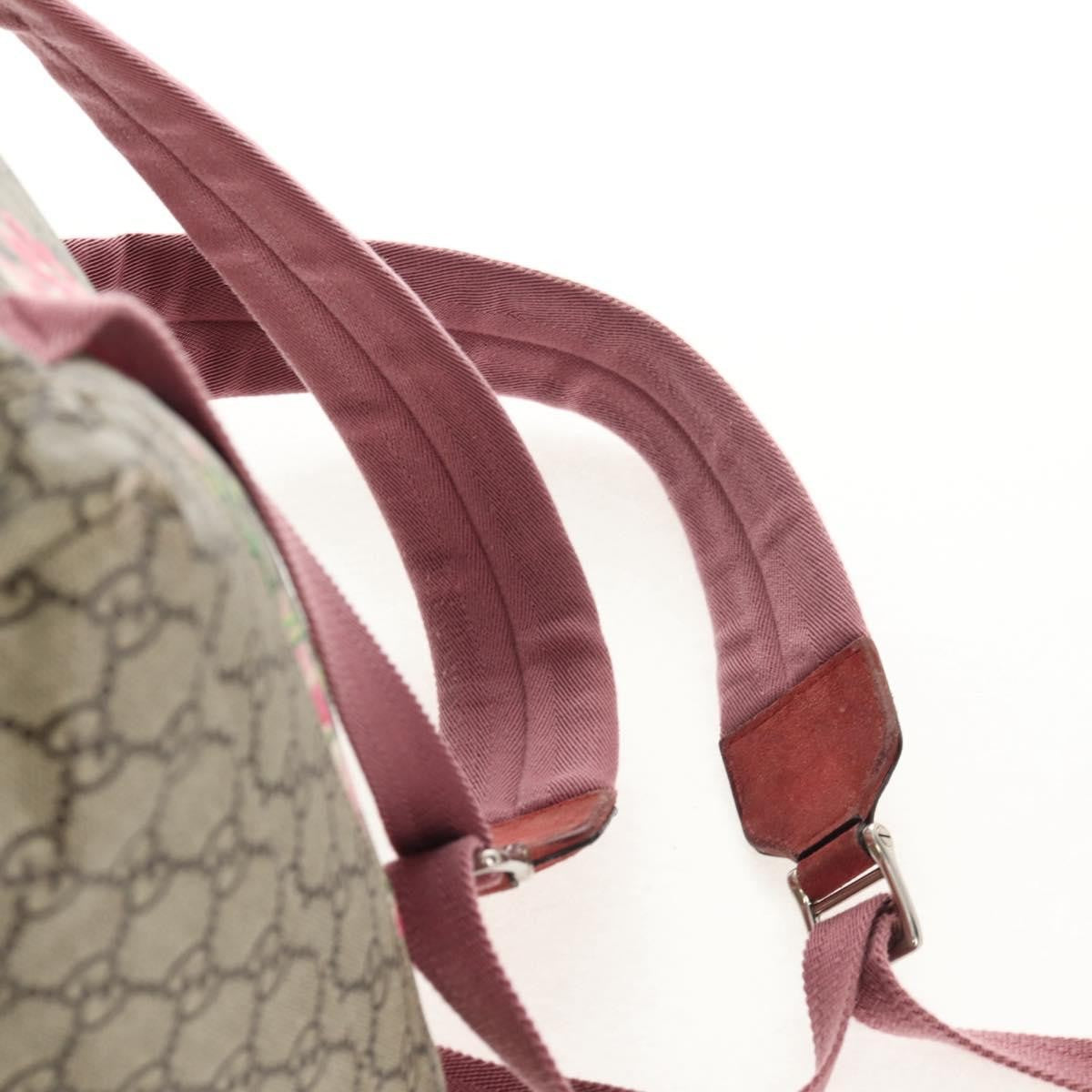 Gucci Buckle Backpack Blooms Print GG Coated Canvas