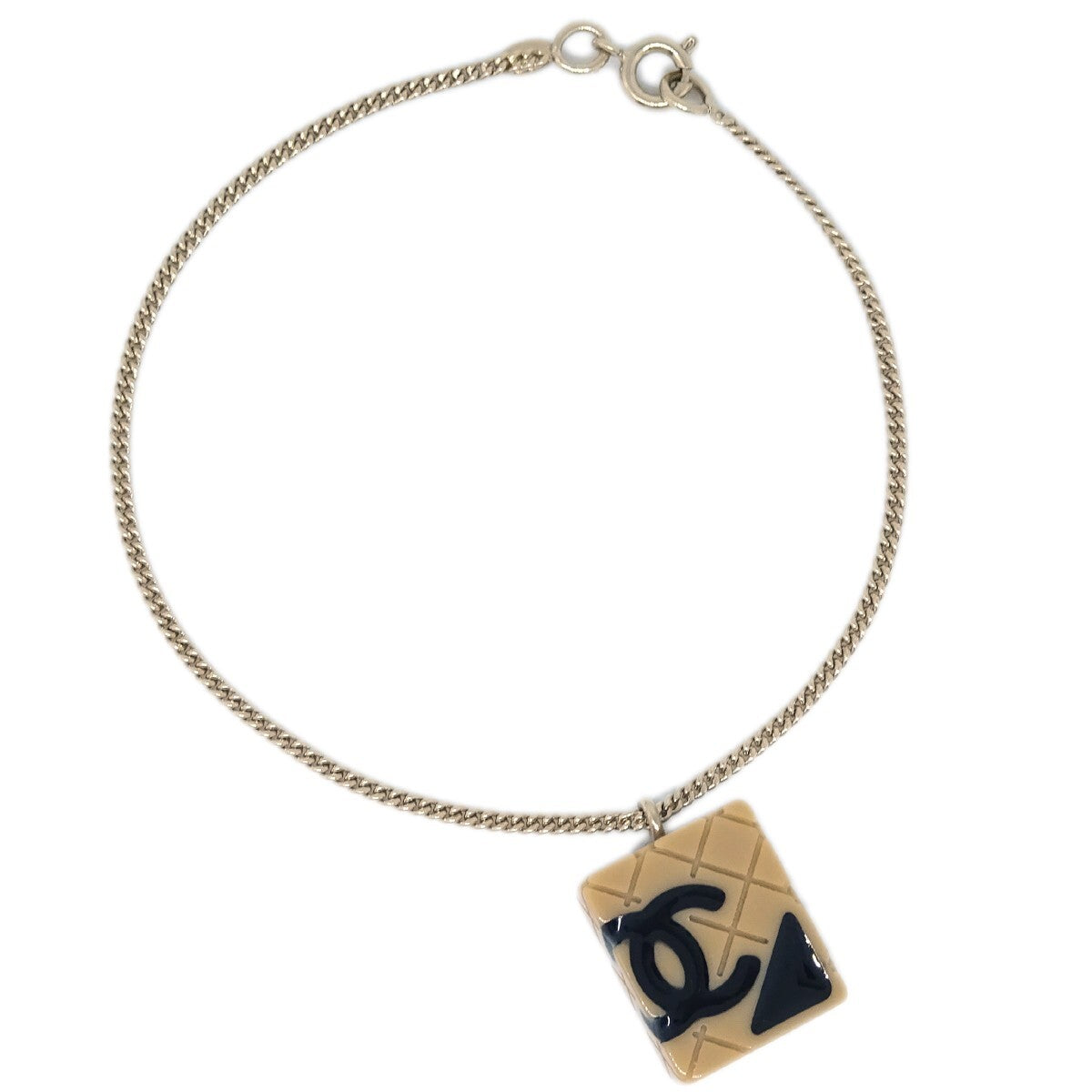 Chanel Vintage Rue Cambon Chain Charm Bracelet Metal