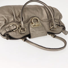 Salvatore Ferragamo Gancini Tote Leather