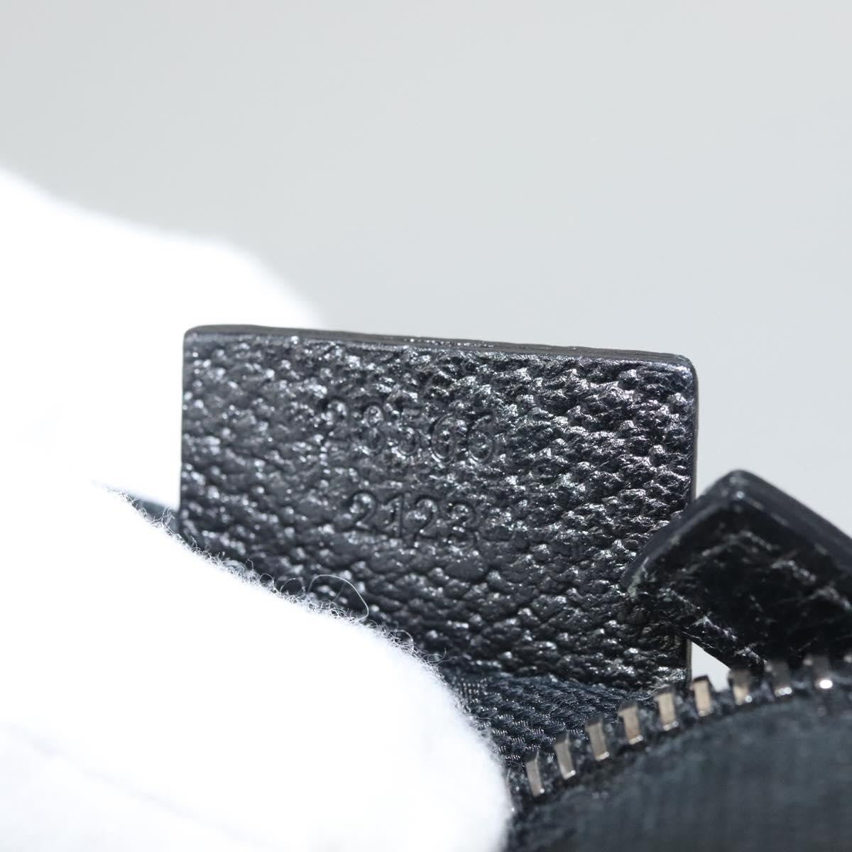 Gucci Vintage Double Belt Bag GG Canvas with Leather