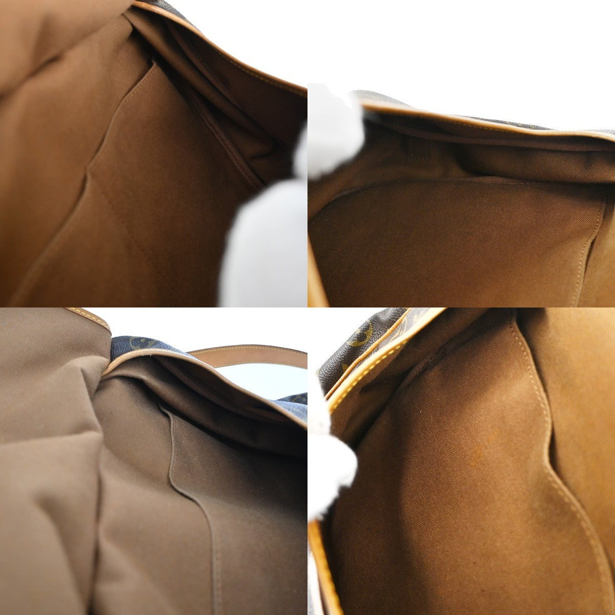 Louis Vuitton Saumur Handbag Monogram Canvas