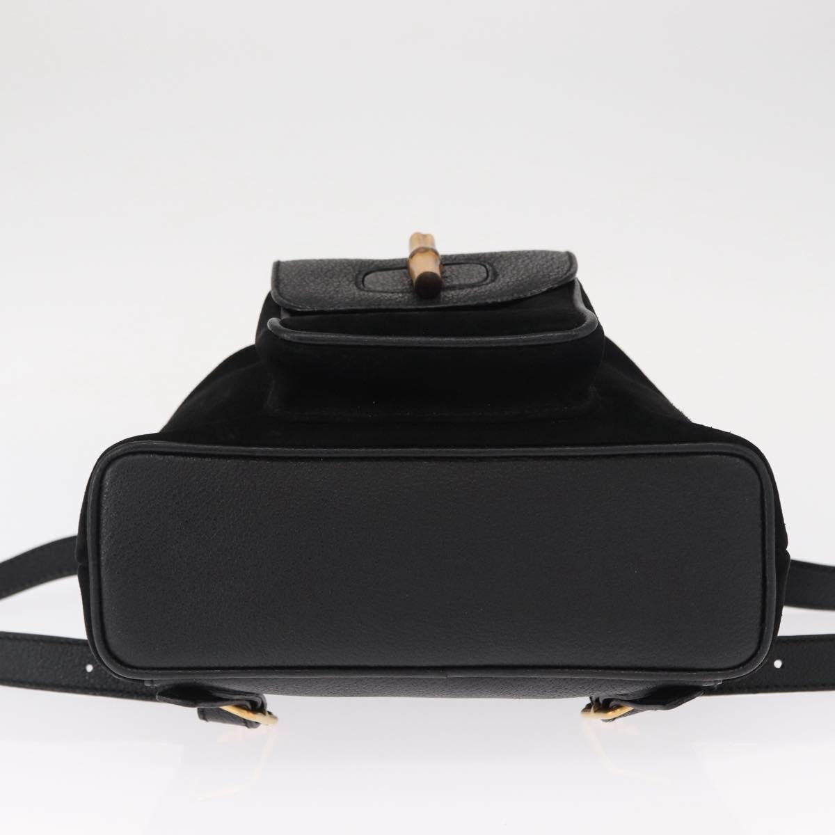 Gucci Vintage Bamboo Backpack Suede