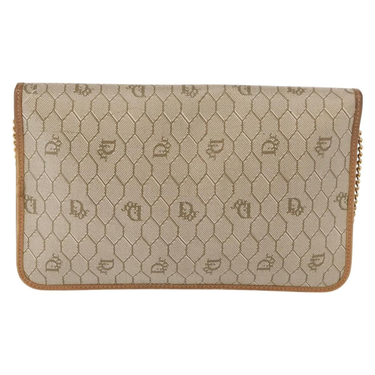 Christian Dior Vintage Honeycomb chain Canvas
