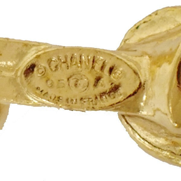 Chanel Vintage CC Pendant Long Necklace Metal