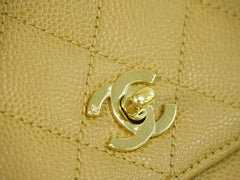 Chanel Coco Top Handle Bag Quilted Caviar