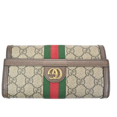 Gucci Ophidia Continental Wallet GG Coated Canvas