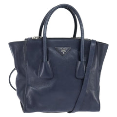 Prada Cuir Convertible Shopping Tote Leather