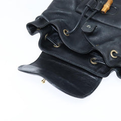 Gucci Vintage Bamboo Backpack Leather