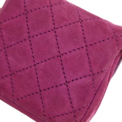 Chanel Vintage Square Classic Single Flap Bag Quilted Suede