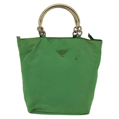 Prada Metal Handles Tote Tessuto