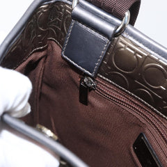 Salvatore Ferragamo Gancini Shoulder Bag Patent Leather