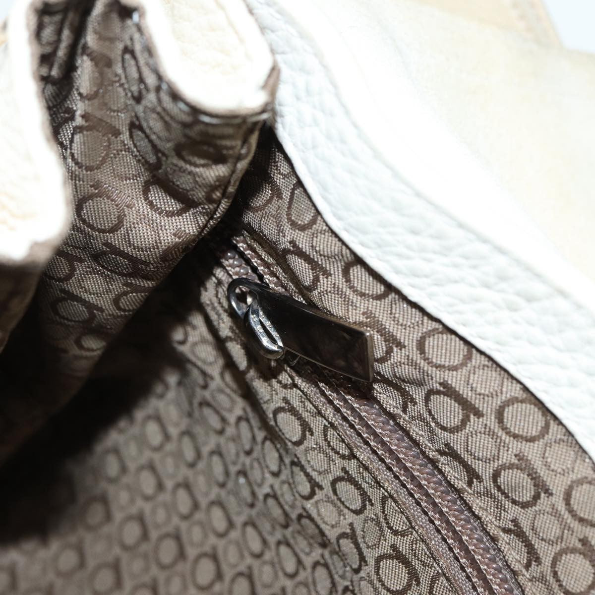 Salvatore Ferragamo Gancini Shoulder Bag Leather