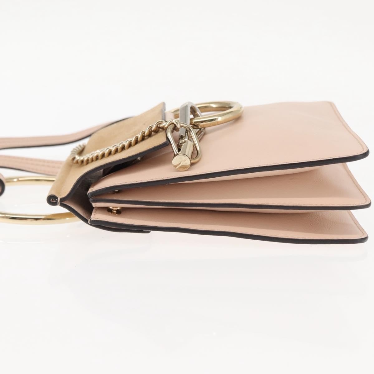 Chloe Faye Bracelet Crossbody Bag Leather and Suede