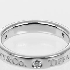 Tiffany & Co. Flat Ring Platinum / 3P Diamond
