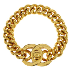 Chanel Vintage CC Turnlock Chain Bracelet Metal