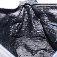 Prada Double Buckle Flap Messenger Bag Tessuto