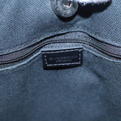 Burberry Vintage Open Tote Coated Canvas with Studded Leather