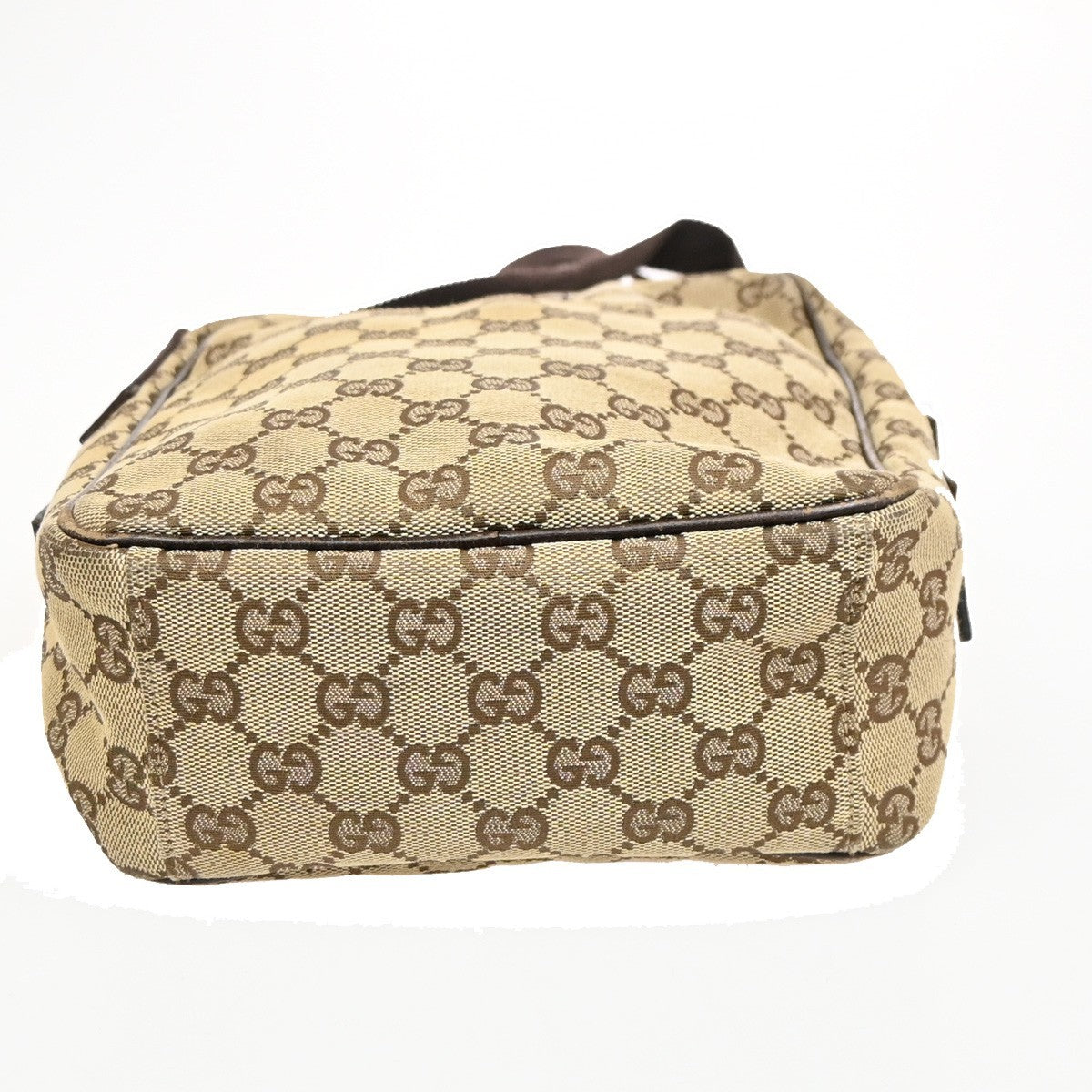 Gucci Vintage Front Pocket Flat Messenger GG Canvas