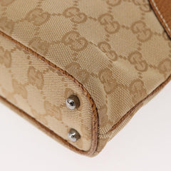 Gucci Vintage Ring Tote GG Canvas with Leather