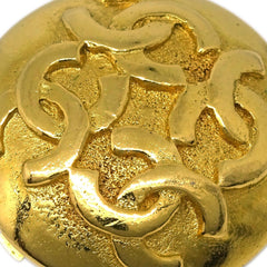 Chanel CC Round Earrings Metal