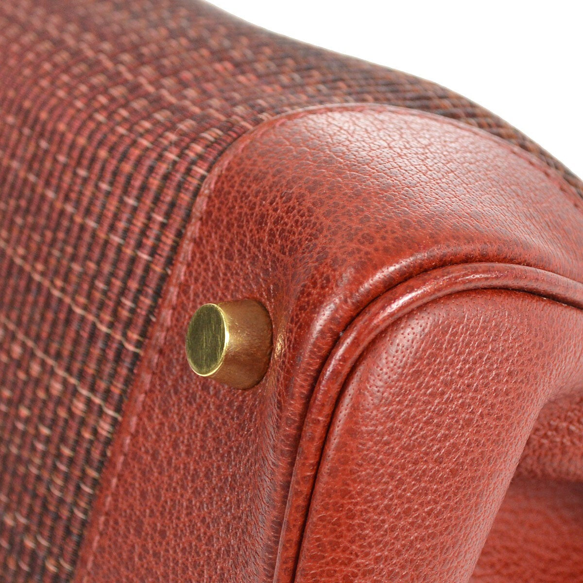 Hermes Birkin Handbag Red Crinoline Taurillon Clémence