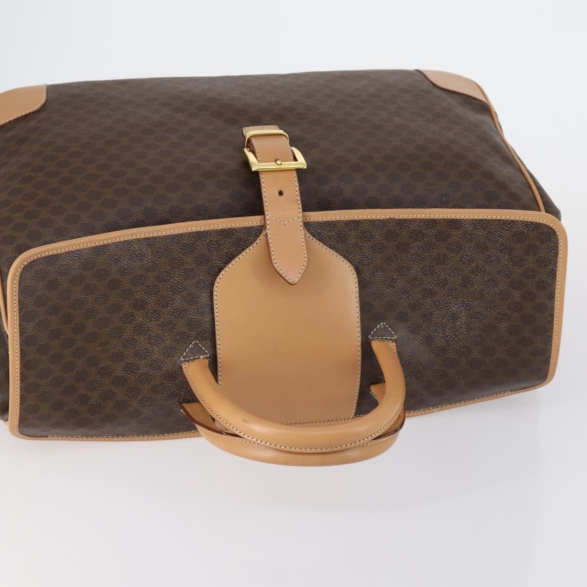 Celine Vintage Duffle Bag Macadam Coated Canvas