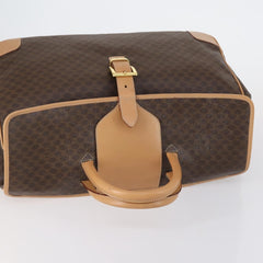 Celine Vintage Duffle Bag Macadam Coated Canvas