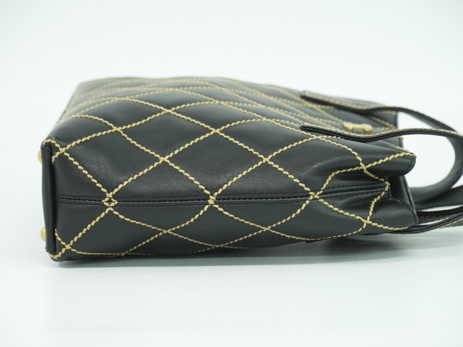 Chanel Surpique Tote Quilted Leather