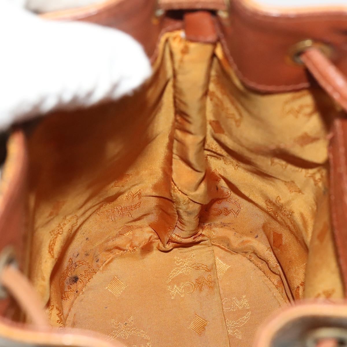 MCM Drawstring Shoulder Bag Leather