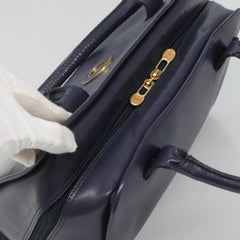 Celine Circle Logo Handbag Leather