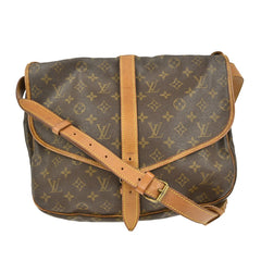 Louis Vuitton Saumur Handbag Monogram Canvas
