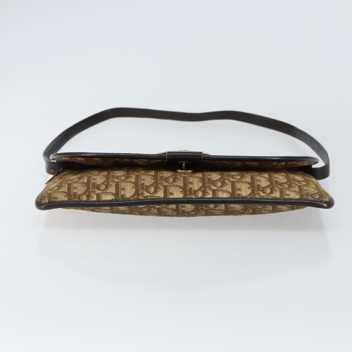 Christian Dior Vintage Trotter Shoulder Bag Canvas