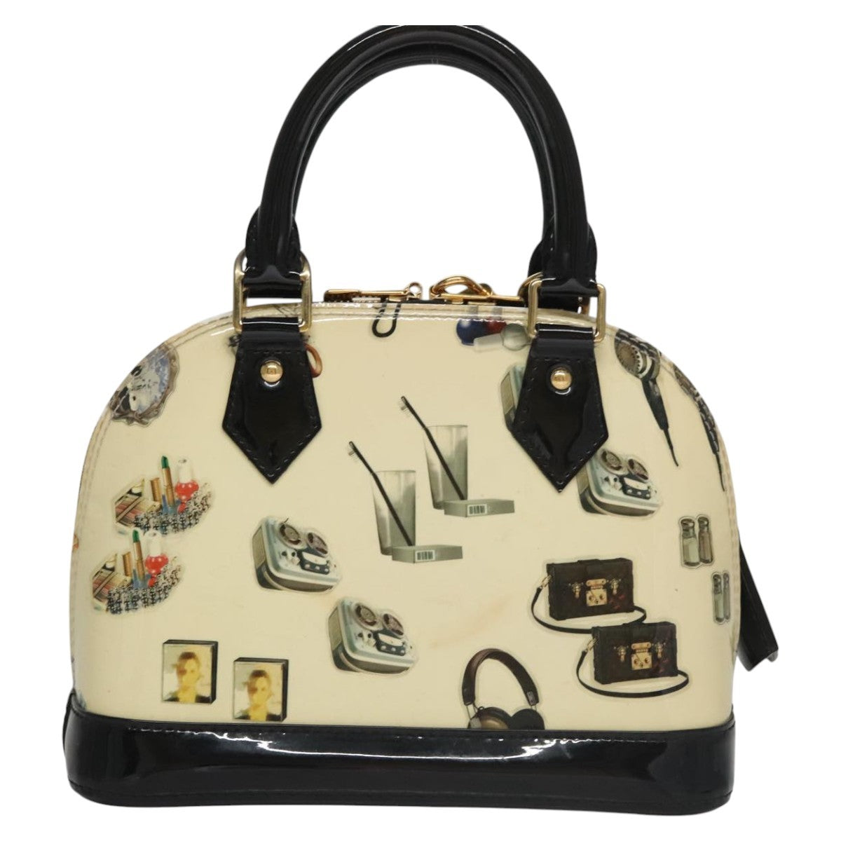 Louis Vuitton Alma Handbag Monogram Vernis