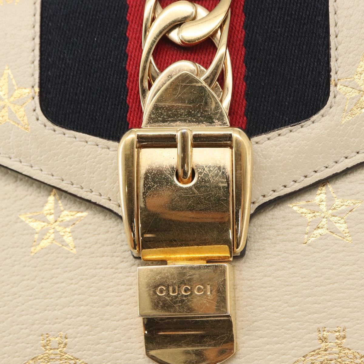 Gucci Sylvie Top Handle Bag Printed Leather