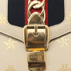 Gucci Sylvie Top Handle Bag Printed Leather