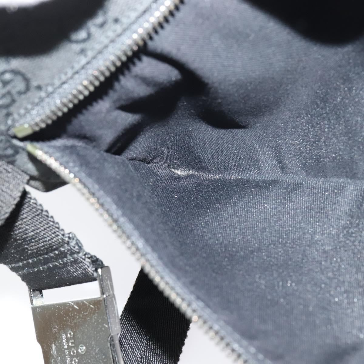 Gucci Vintage Double Belt Bag GG Canvas with Leather