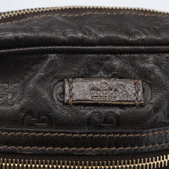 Gucci Front Zip Messenger Guccissima Leather