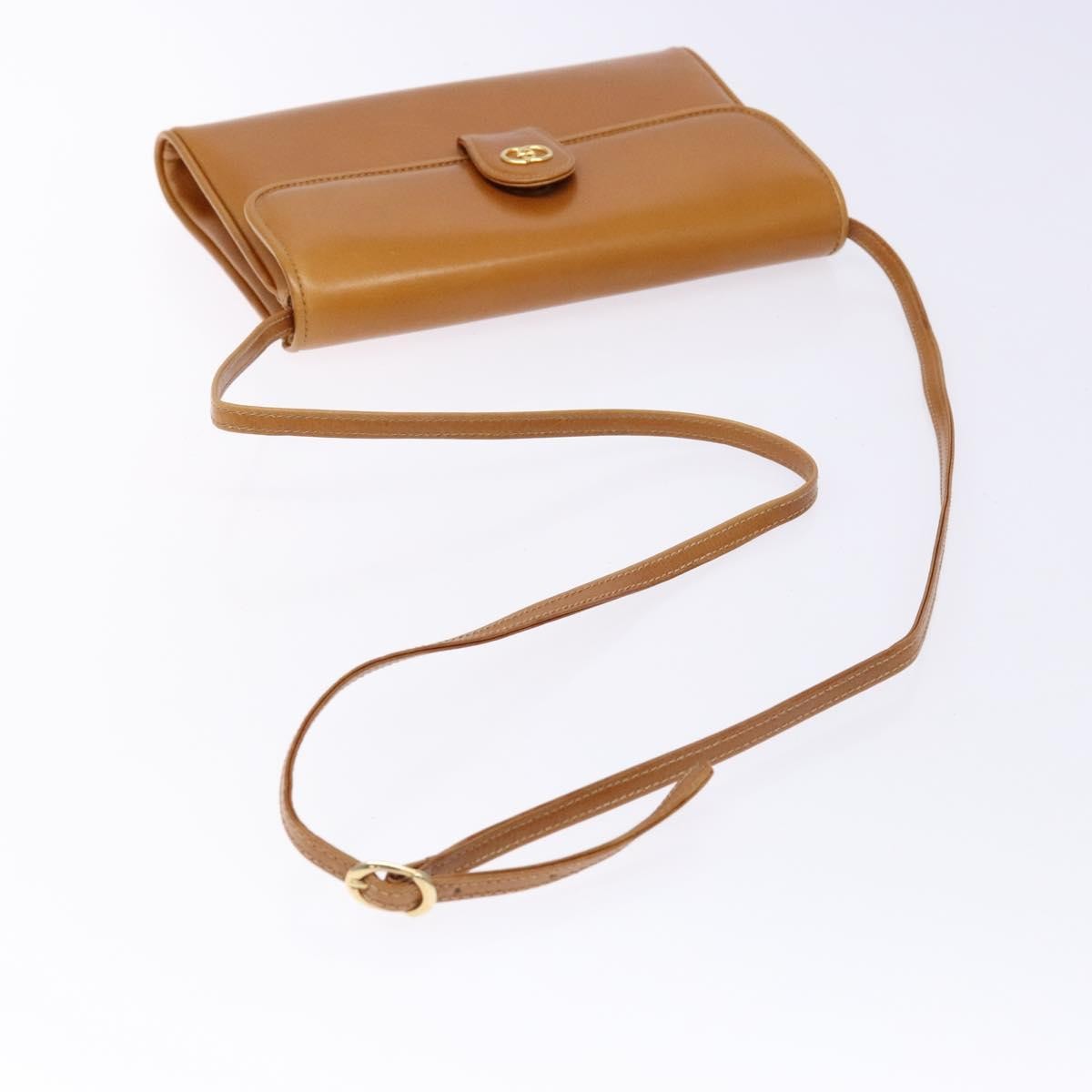 Gucci Vintage Flap Crossbody Bag Leather