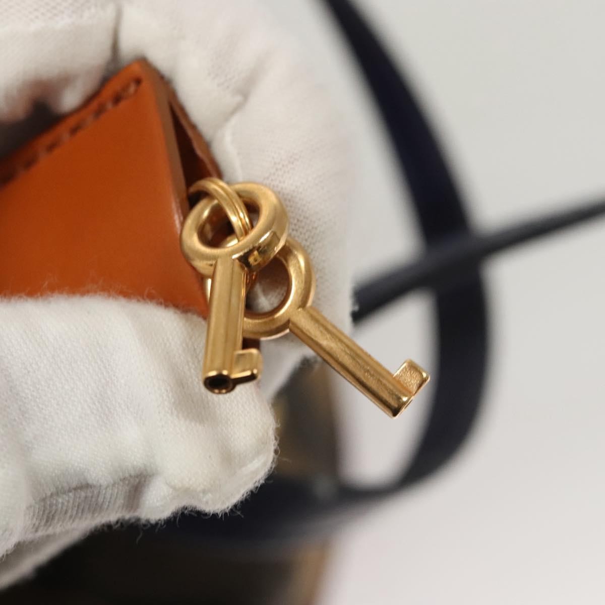 Fendi Pequin 2Bag Canvas and Leather