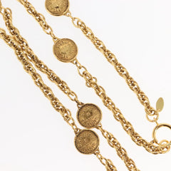 Chanel Vintage 31 Rue Cambon Medallion Pendant Necklace Metal