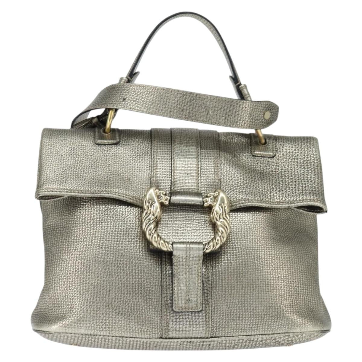 Bvlgari Leoni Top Handle Bag Leather