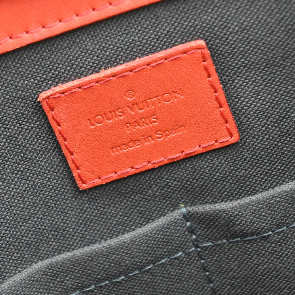 Louis Vuitton Tadao Handbag Damier Infini Leather