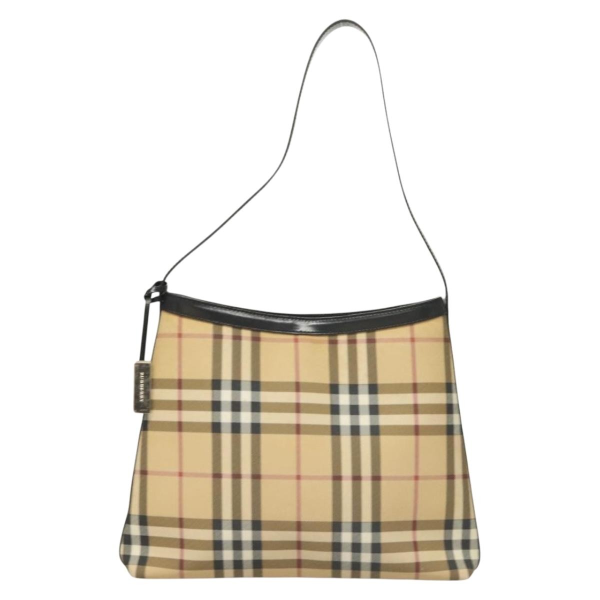 Burberry Shoulder Bag Nova Check Canvas