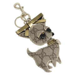 Gucci Dog Keychain GG Coated Canvas