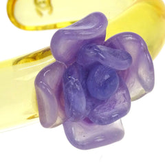 Chanel CC Camellia Cuff Bracelet Resin